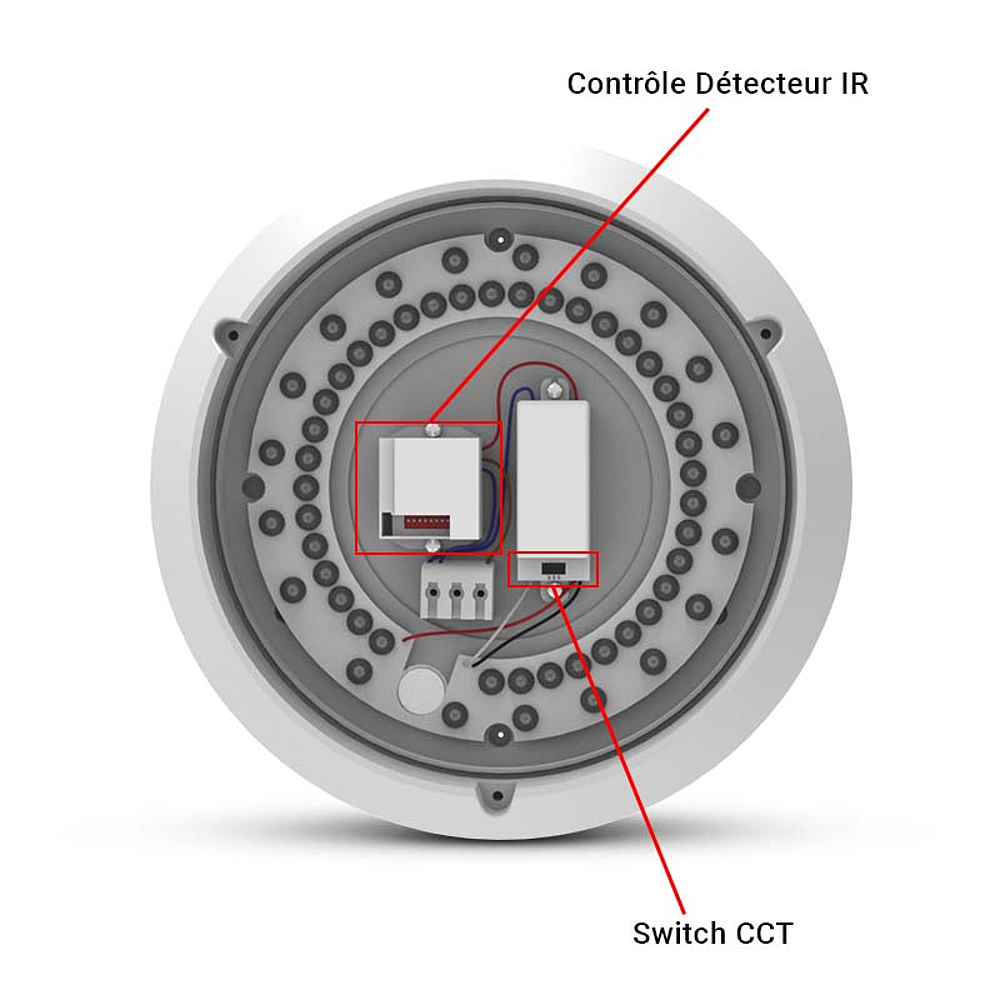RONDO CCT II 15W 3CCT BLC IP65